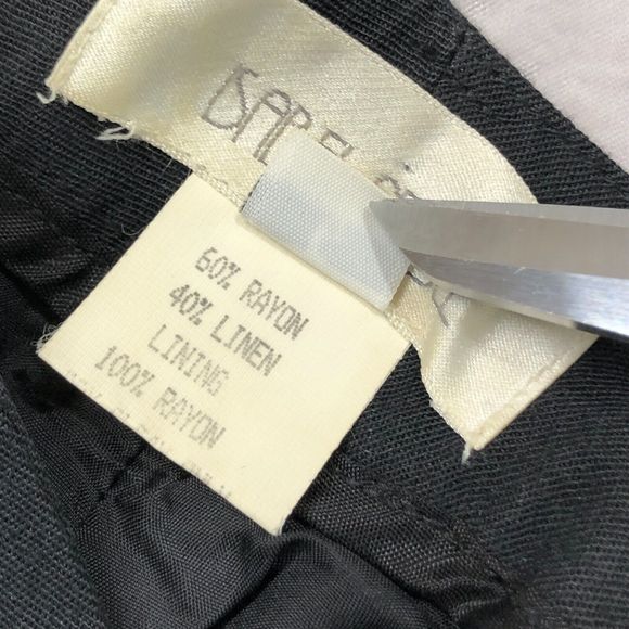 Vintage Isabel Ardee Women Pleated Trouser Dress Pants Size 6 Linen Blend M126 8 - Picture 11 of 16